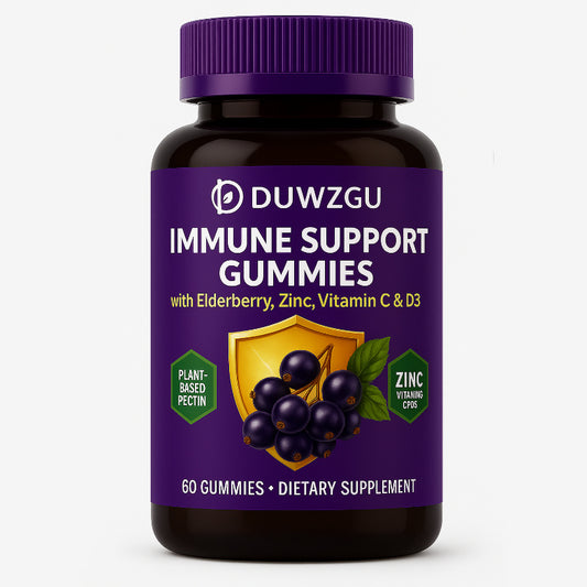 Selfless Supplements Immune Support Gummies | With Elderberry, Zinc, Vitamin C & D3